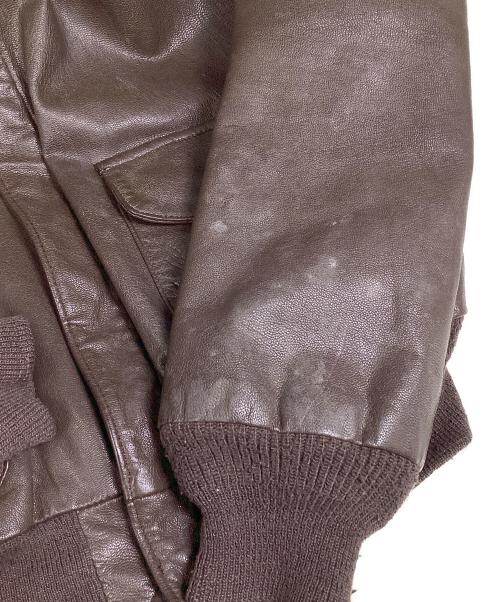 cooper（クーパー）COOPER (クーパー) A2フライトジャケット ブラウン サイズ:44Rの古着・服飾アイテム