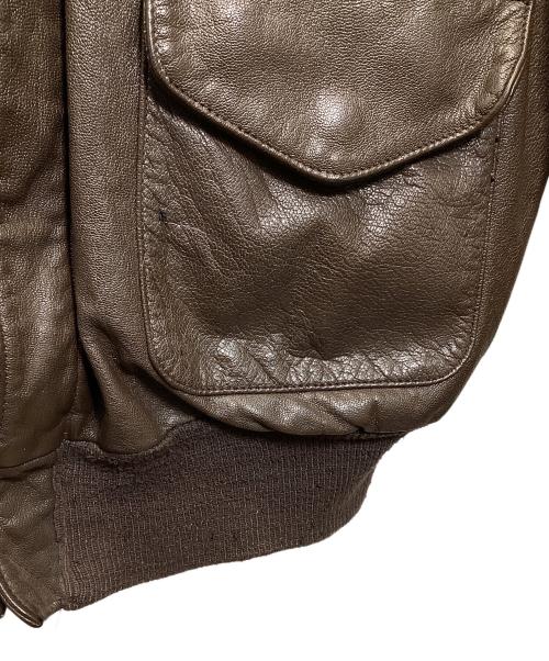 cooper（クーパー）COOPER (クーパー) A2フライトジャケット ブラウン サイズ:44Rの古着・服飾アイテム