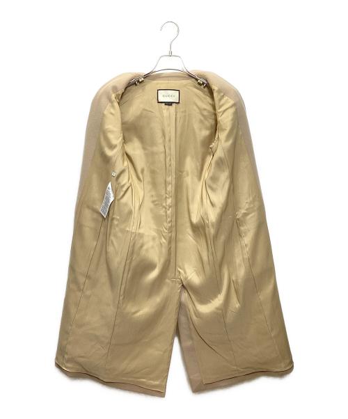 GUCCI（グッチ）GUCCI (グッチ) チェスターコート ベージュ サイズ:36の古着・服飾アイテム