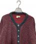 L.L.Bean (エルエルビーン) バーズアイカーディガン ブラック×レッド サイズ:XL：12000円