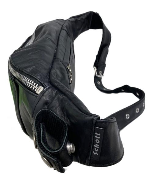 Schott（ショット）Schott (ショット) PADDED BODY BAG ブラックの古着・服飾アイテム