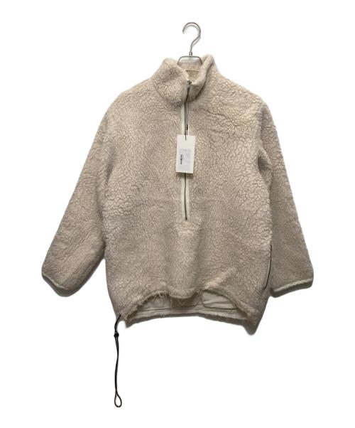 CAMIEL FORTGENS（カミエルフォートヘンス）CAMIEL FORTGENS (カミエルフォートヘンス) FLEECE ANORAK オフホワイト サイズ:Sの古着・服飾アイテム