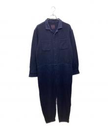 Chez VIDALENC（シェ ヴィダレン）の古着「フリースオールインワン」｜ネイビー