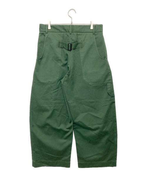 STUDIO NICHOLSON（スタジオ ニコルソン）STUDIO NICHOLSON (スタジオ ニコルソン) BRIDGES PANT グリーン サイズ:Sの古着・服飾アイテム