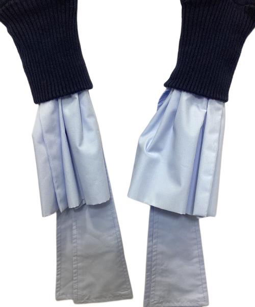 Bibiy.（ビビィ）Bibiy. (ビビィ) レイヤードニット ネイビー サイズ:Fの古着・服飾アイテム