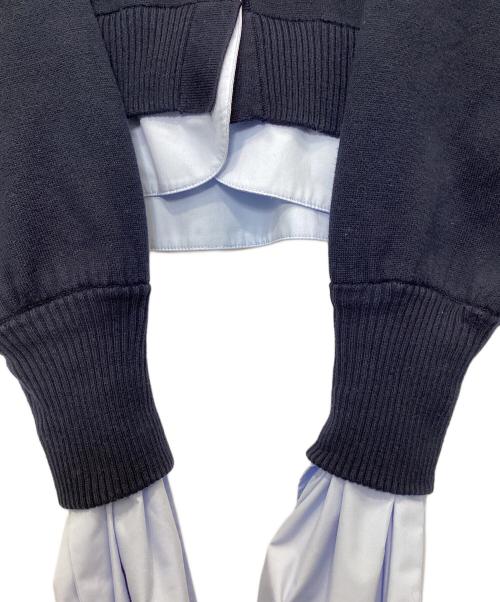 Bibiy.（ビビィ）Bibiy. (ビビィ) レイヤードニット ネイビー サイズ:Fの古着・服飾アイテム