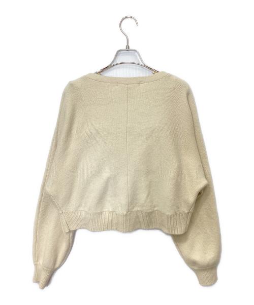 HER LIP TO（ハーリップトゥ）Her lip to (ハーリップトゥ) Lydie Ribbon-Tie Knit Ensemble ベージュ サイズ:Mの古着・服飾アイテム