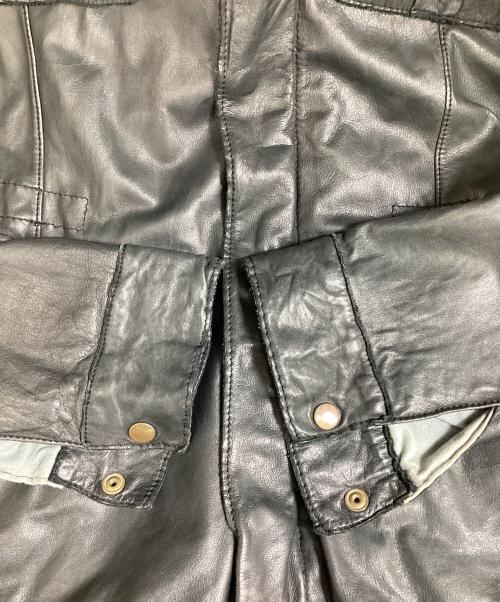 sisii（シシ）sisii (シシ) レザージャケット ブラック サイズ:Mの古着・服飾アイテム