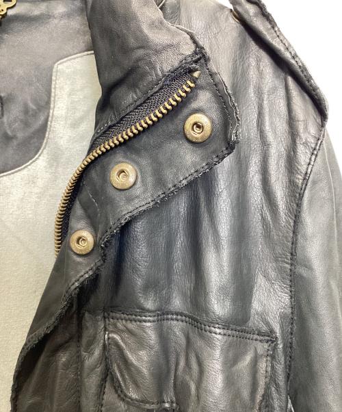 sisii（シシ）sisii (シシ) レザージャケット ブラック サイズ:Mの古着・服飾アイテム