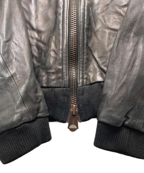sixe（シックス）sixe (シックス) レザージャケット ブラウン サイズ:48の古着・服飾アイテム
