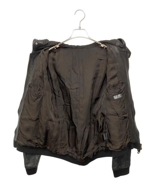 sixe（シックス）sixe (シックス) レザージャケット ブラウン サイズ:48の古着・服飾アイテム