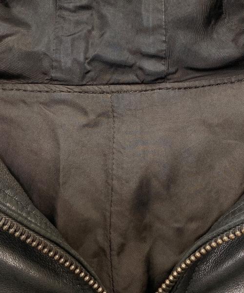 sixe（シックス）sixe (シックス) レザージャケット ブラウン サイズ:48の古着・服飾アイテム
