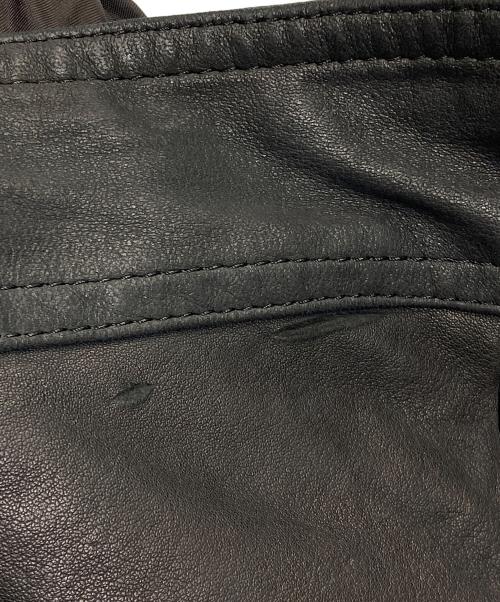 sixe（シックス）sixe (シックス) レザージャケット ブラウン サイズ:48の古着・服飾アイテム
