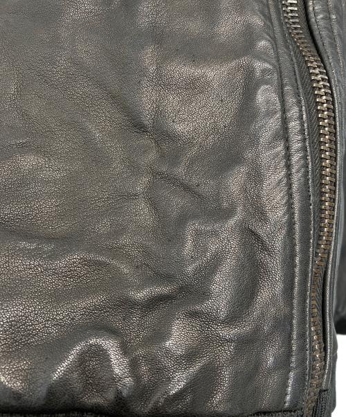 sixe（シックス）sixe (シックス) レザージャケット ブラウン サイズ:48の古着・服飾アイテム