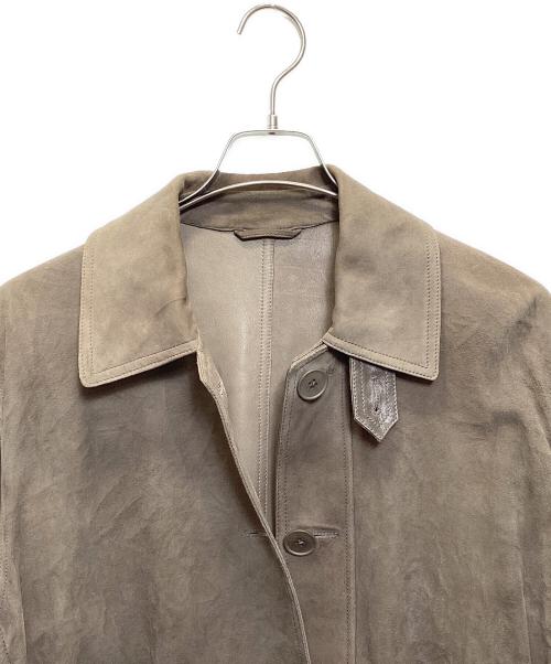 BOTTEGA VENETA（ボッテガベネタ）BOTTEGA VENETA (ボッテガベネタ) ラムレザーコート ブラウン サイズ:44の古着・服飾アイテム