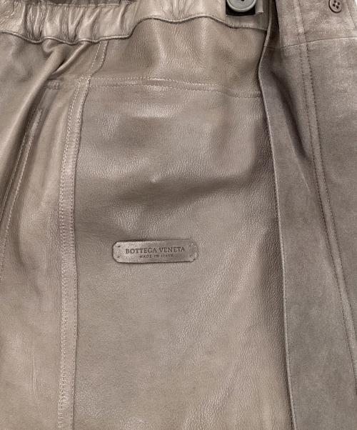 BOTTEGA VENETA（ボッテガベネタ）BOTTEGA VENETA (ボッテガベネタ) ラムレザーコート ブラウン サイズ:44の古着・服飾アイテム