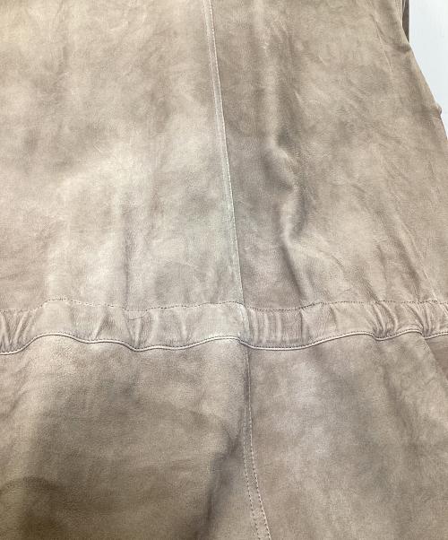 BOTTEGA VENETA（ボッテガベネタ）BOTTEGA VENETA (ボッテガベネタ) ラムレザーコート ブラウン サイズ:44の古着・服飾アイテム