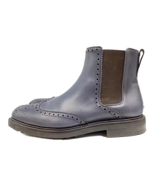 Salvatore Ferragamo（サルヴァトーレ フェラガモ）Salvatore Ferragamo (サルヴァトーレ フェラガモ) サイドゴアブーツ グレー サイズ:８１/２EEの古着・服飾アイテム