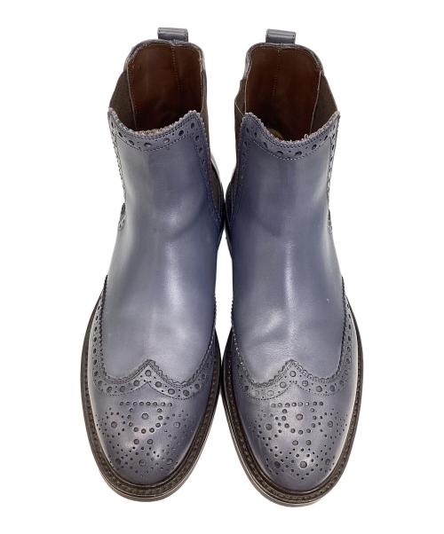 Salvatore Ferragamo（サルヴァトーレ フェラガモ）Salvatore Ferragamo (サルヴァトーレ フェラガモ) サイドゴアブーツ グレー サイズ:８１/２EEの古着・服飾アイテム