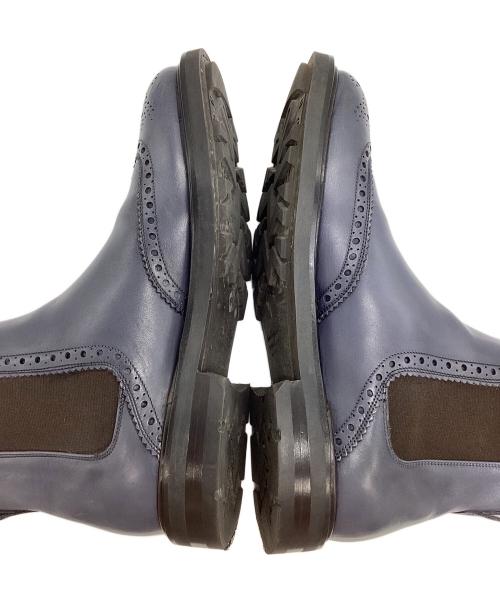 Salvatore Ferragamo（サルヴァトーレ フェラガモ）Salvatore Ferragamo (サルヴァトーレ フェラガモ) サイドゴアブーツ グレー サイズ:８１/２EEの古着・服飾アイテム