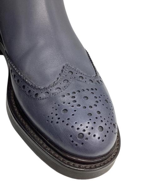 Salvatore Ferragamo（サルヴァトーレ フェラガモ）Salvatore Ferragamo (サルヴァトーレ フェラガモ) サイドゴアブーツ グレー サイズ:８１/２EEの古着・服飾アイテム