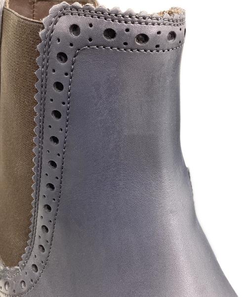 Salvatore Ferragamo（サルヴァトーレ フェラガモ）Salvatore Ferragamo (サルヴァトーレ フェラガモ) サイドゴアブーツ グレー サイズ:８１/２EEの古着・服飾アイテム
