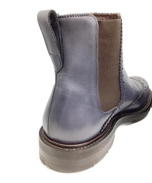 Salvatore Ferragamo（サルヴァトーレ フェラガモ）Salvatore Ferragamo (サルヴァトーレ フェラガモ) サイドゴアブーツ グレー サイズ:８１/２EEの古着・服飾アイテム