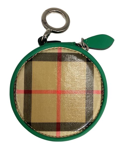 BURBERRY（バーバリー）BURBERRY (バーバリー) コインケース ベージュ×グリーンの古着・服飾アイテム