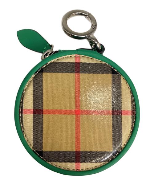 BURBERRY（バーバリー）BURBERRY (バーバリー) コインケース ベージュ×グリーンの古着・服飾アイテム