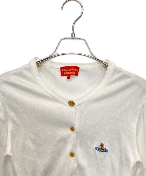 Vivienne Westwood RED LABEL（ヴィヴィアンウエストウッドレッドレーベル）Vivienne Westwood RED LABEL (ヴィヴィアンウエストウッドレッドレーベル) 薄手カーディガン ホワイト サイズ:Sの古着・服飾アイテム