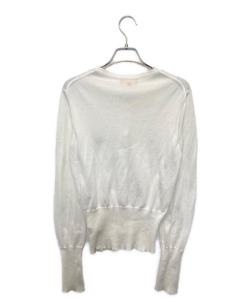 Vivienne Westwood RED LABEL（ヴィヴィアンウエストウッドレッドレーベル）Vivienne Westwood RED LABEL (ヴィヴィアンウエストウッドレッドレーベル) 薄手カーディガン ホワイト サイズ:Sの古着・服飾アイテム
