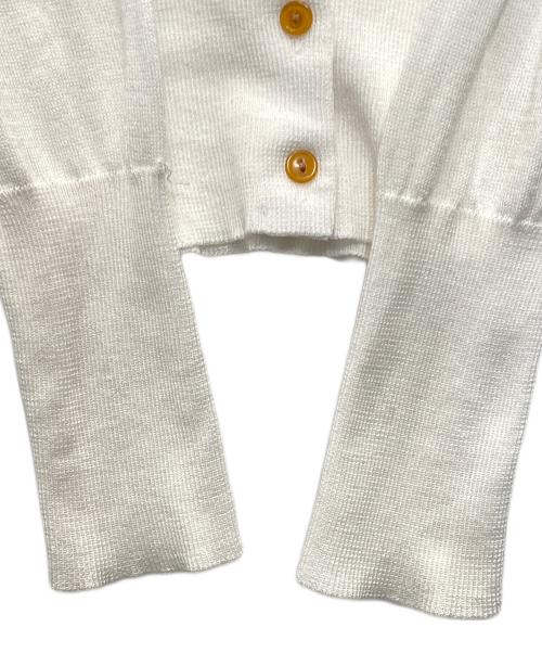Vivienne Westwood RED LABEL（ヴィヴィアンウエストウッドレッドレーベル）Vivienne Westwood RED LABEL (ヴィヴィアンウエストウッドレッドレーベル) 薄手カーディガン ホワイト サイズ:Sの古着・服飾アイテム