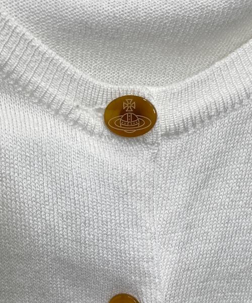 Vivienne Westwood RED LABEL（ヴィヴィアンウエストウッドレッドレーベル）Vivienne Westwood RED LABEL (ヴィヴィアンウエストウッドレッドレーベル) 薄手カーディガン ホワイト サイズ:Sの古着・服飾アイテム