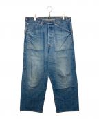 LEVI'S×COMME des GARCONS JUNYA WATANABE MANリーバイス×コムデギャルソンジュンヤワタナベマン）の古着「綿セルビッチ オーバーオールカスタマイズデニムパンツ」｜スカイブルー