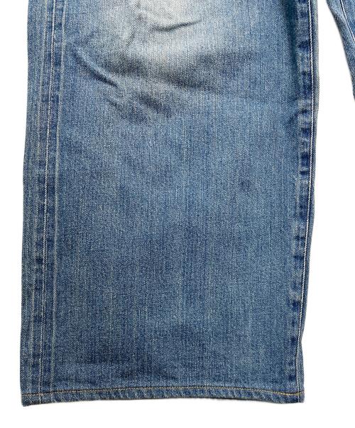 LEVI'S（リーバイス）LEVI'S (リーバイス) COMME des GARCONS JUNYA WATANABE MAN (コムデギャルソンジュンヤワタナベマン) 綿セルビッチ オーバーオールカスタマイズデニムパンツ スカイブルー サイズ:Mの古着・服飾アイテム
