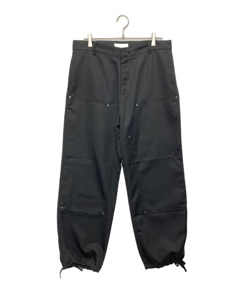 eunoia（ユノイア）eunoia (ユノイア) double knee pants ブラック サイズ:表記なしの古着・服飾アイテム