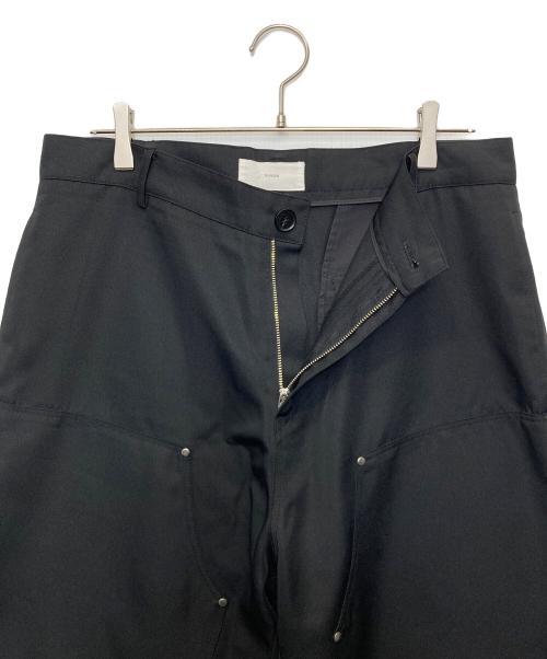eunoia（ユノイア）eunoia (ユノイア) double knee pants ブラック サイズ:表記なしの古着・服飾アイテム
