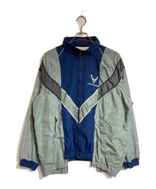 WEYEP（ウィエップ）WEYEP (ウィエップ) リメイクナイロンジャケット グレー×ネイビー サイズ:FREEの古着・服飾アイテム