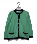 BALLANTYNEバランタイン）の古着「ウール金釦ニットカーディガン」｜グリーン