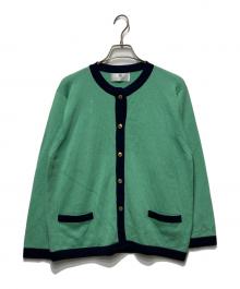 BALLANTYNE（バランタイン）の古着「ウール金釦ニットカーディガン」｜グリーン