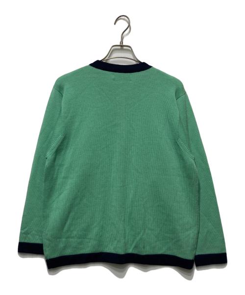 BALLANTYNE（バランタイン）BALLANTYNE (バランタイン) ウール金釦ニットカーディガン グリーン サイズ:Ｌの古着・服飾アイテム