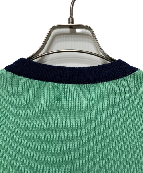 BALLANTYNE（バランタイン）BALLANTYNE (バランタイン) ウール金釦ニットカーディガン グリーン サイズ:Ｌの古着・服飾アイテム