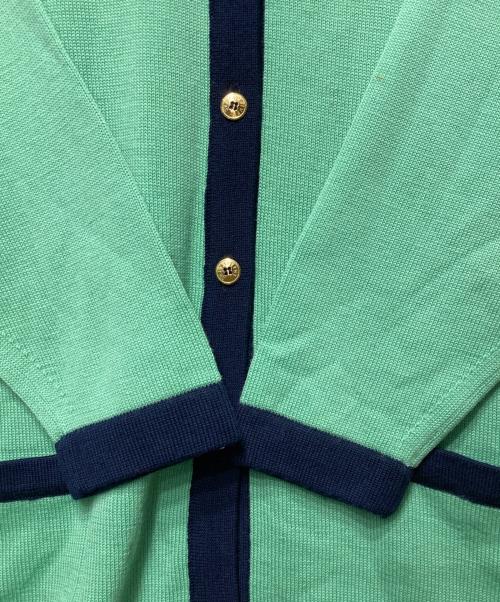 BALLANTYNE（バランタイン）BALLANTYNE (バランタイン) ウール金釦ニットカーディガン グリーン サイズ:Ｌの古着・服飾アイテム