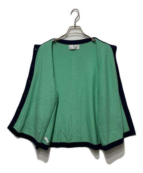 BALLANTYNE（バランタイン）BALLANTYNE (バランタイン) ウール金釦ニットカーディガン グリーン サイズ:Ｌの古着・服飾アイテム