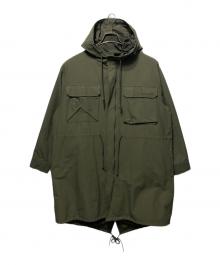 SIERRA DESIGNS（シエラデザインズ）の古着「ファーベスト付モッズコート」｜オリーブ