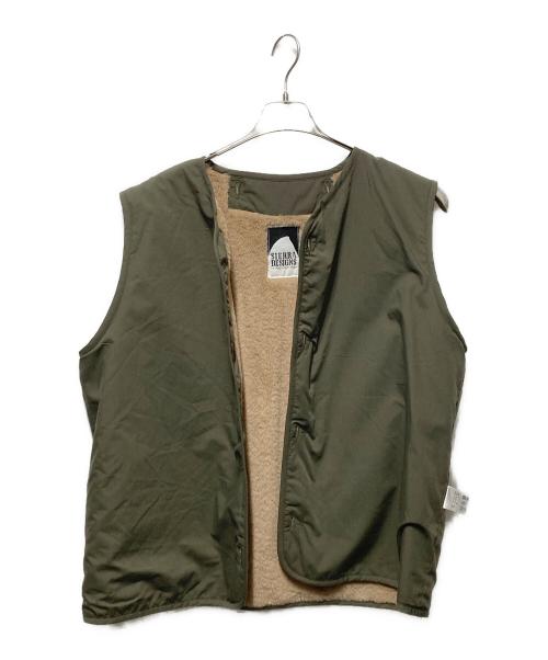 SIERRA DESIGNS（シエラデザインズ）SIERRA DESIGNS (シエラデザインズ) ファーベスト付モッズコート オリーブ サイズ:freeの古着・服飾アイテム