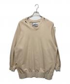 NKGWエヌケージーダブリュー）の古着「クラッシュドスウェット」｜ベージュ