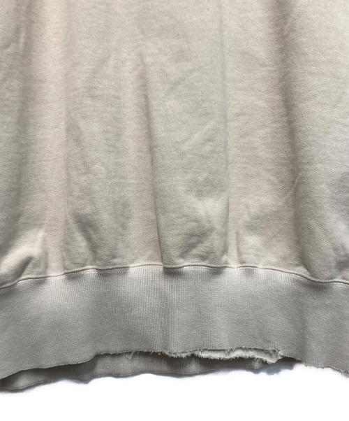 NKGW（エヌケージーダブリュー）NKGW (エヌケージーダブリュー) クラッシュドスウェット ベージュ サイズ:freeの古着・服飾アイテム