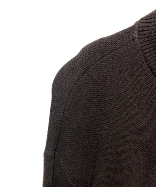 POLO RALPH LAUREN（ポロ・ラルフローレン）POLO RALPH LAUREN (ポロ・ラルフローレン) エルボーパッチハーフジップニット ブラウン サイズ:XLの古着・服飾アイテム