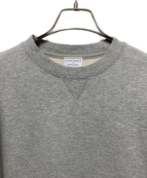 SUNSPEL（サンスペル）SUNSPEL (サンスペル) UNITED ARROWS (ユナイテッドアローズ) クルーネックスウェット グレー サイズ:Ｌの古着・服飾アイテム